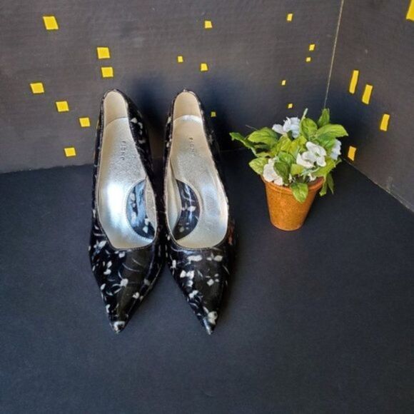 Fioni Shimmer Black and silver shoes - Picture 2 of 8